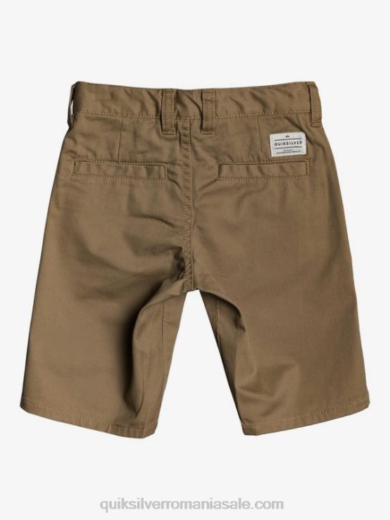 lemn de ulm 2-7 pantaloni scurți chino stretch union de zi cu zi XT6B2103 băieți Quiksilver