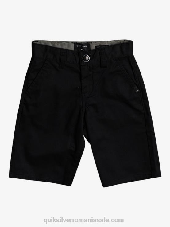 negru 2-7 pantaloni scurți chino stretch union de zi cu zi XT6B2102 băieți Quiksilver