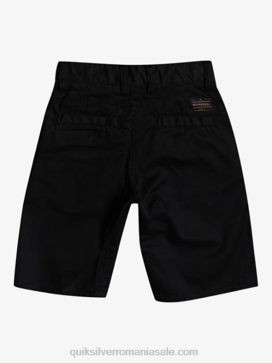negru 2-7 pantaloni scurți chino stretch union de zi cu zi XT6B2102 băieți Quiksilver