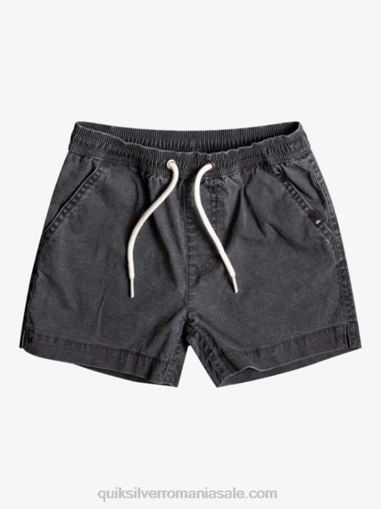 negru 2-7 pantaloni scurti elastici taxer XT6B2214 băieți Quiksilver