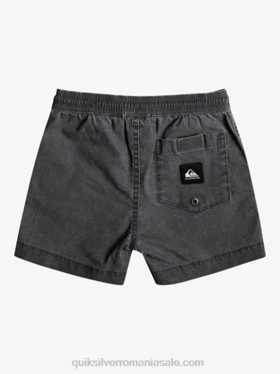 negru 2-7 pantaloni scurti elastici taxer XT6B2214 băieți Quiksilver