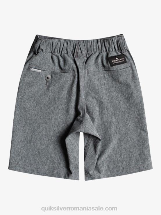 negru 2-7 union heather amphibian 14 pantaloni scurți hibrid XT6B2333 băieți Quiksilver