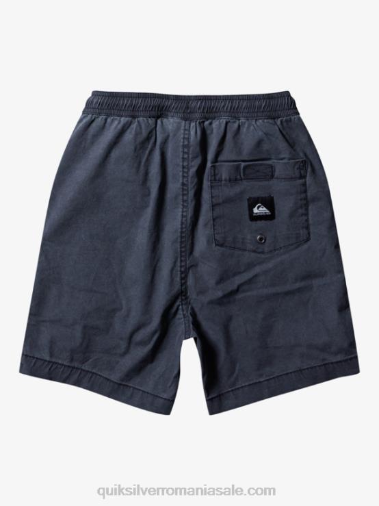 negru 8-16 taxer 15 pantaloni scurți cu talie elastică XT6B2079 băieți Quiksilver