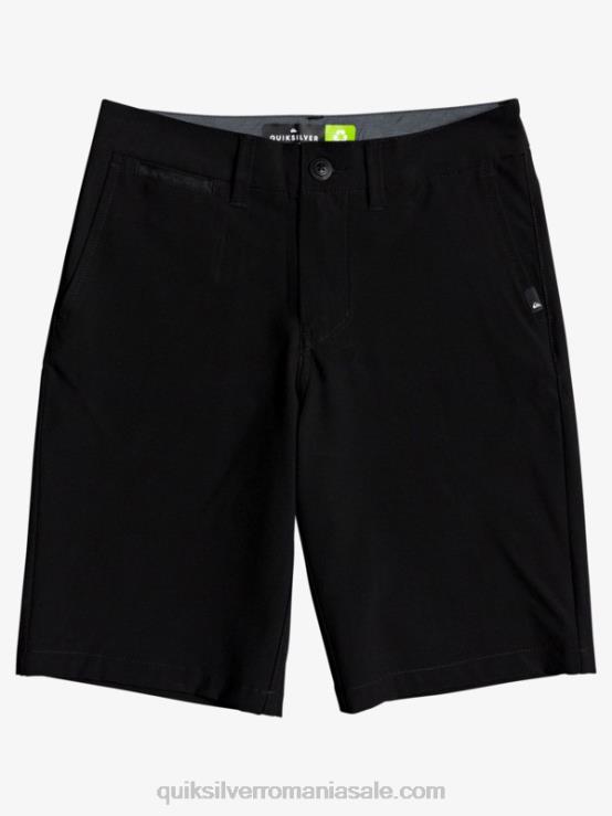 negru 8-16 union amphibian 19 pantaloni scurți hibrid XT6B2237 băieți Quiksilver
