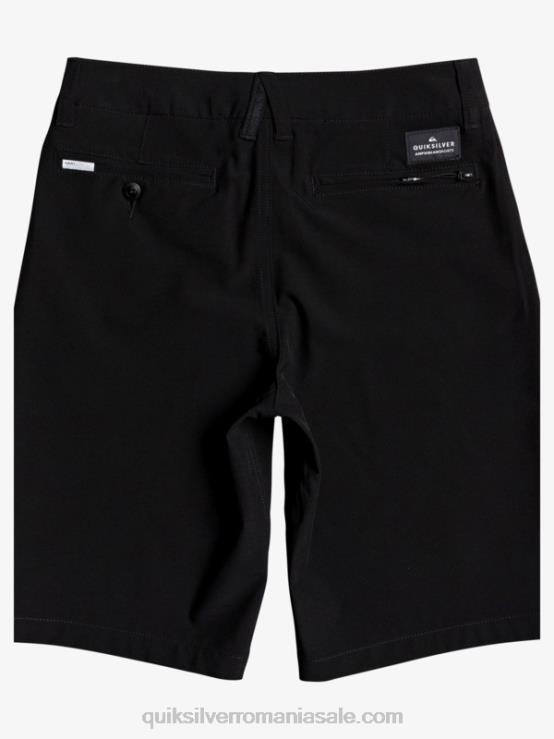 negru 8-16 union amphibian 19 pantaloni scurți hibrid XT6B2237 băieți Quiksilver