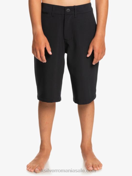 negru 8-16 union amphibian 19 pantaloni scurți hibrid XT6B2237 băieți Quiksilver