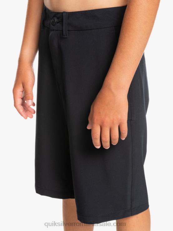 negru 8-16 union amphibian 19 pantaloni scurți hibrid XT6B2237 băieți Quiksilver