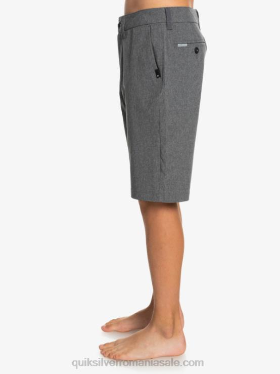 negru 8-16 union heather amphibian 19 pantaloni scurți hibrid XT6B2313 băieți Quiksilver