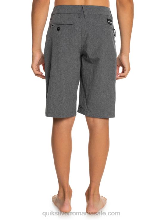 negru 8-16 union heather amphibian 19 pantaloni scurți hibrid XT6B2313 băieți Quiksilver