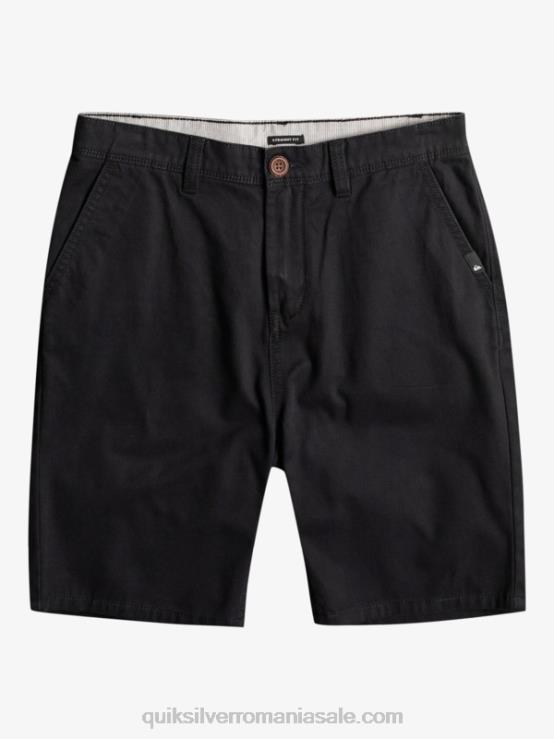 negru 8-16 zilnic 17 pantaloni scurți chino XT6B2287 băieți Quiksilver