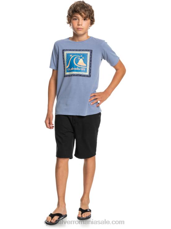 negru 8-16 zilnic 17 pantaloni scurți chino XT6B2287 băieți Quiksilver