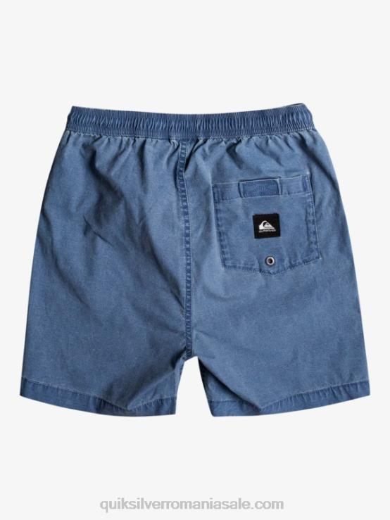 însemne albastre 8-16 taxer 15 pantaloni scurți cu talie elastică XT6B2083 băieți Quiksilver