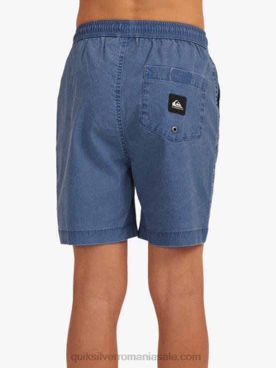 însemne albastre 8-16 taxer 15 pantaloni scurți cu talie elastică XT6B2083 băieți Quiksilver