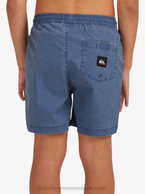 însemne albastre 8-16 taxer 15 pantaloni scurți cu talie elastică XT6B2083 băieți Quiksilver
