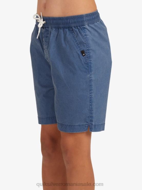 însemne albastre 8-16 taxer 15 pantaloni scurți cu talie elastică XT6B2083 băieți Quiksilver