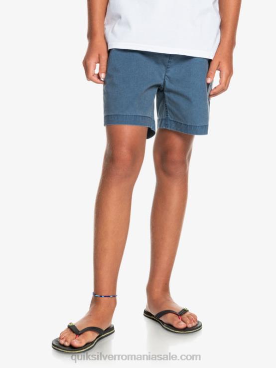 însemne albastre 8-16 taxer 15 pantaloni scurți cu talie elastică XT6B2083 băieți Quiksilver