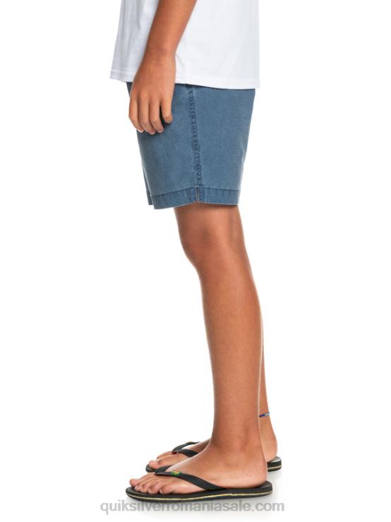 însemne albastre 8-16 taxer 15 pantaloni scurți cu talie elastică XT6B2083 băieți Quiksilver