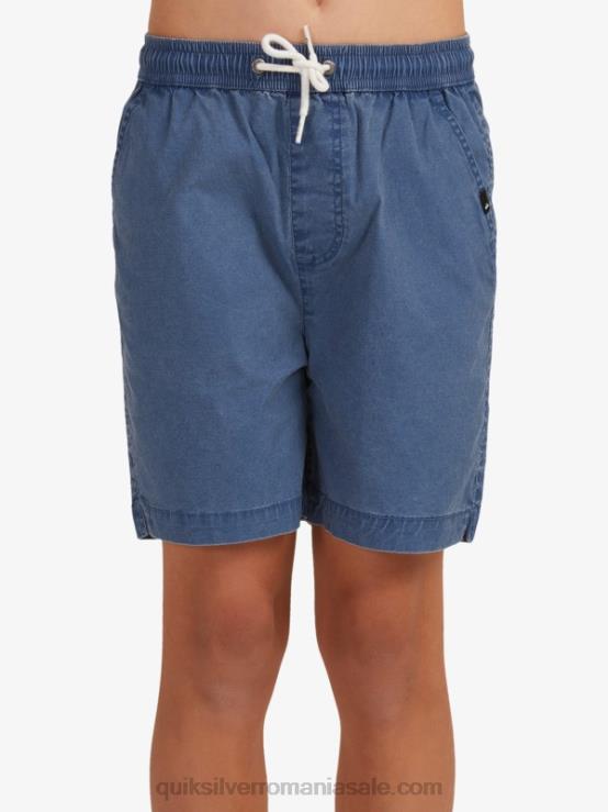 însemne albastre 8-16 taxer 15 pantaloni scurți cu talie elastică XT6B2083 băieți Quiksilver