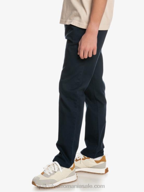 blazer bleumarin 8-16 până la pantaloni de zi cu zi XT6B2241 băieți Quiksilver
