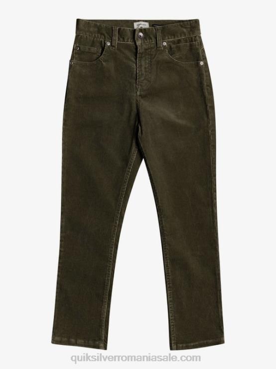 kalamata 8-16 pantaloni cracker conici din catifea XT6B2332 băieți Quiksilver