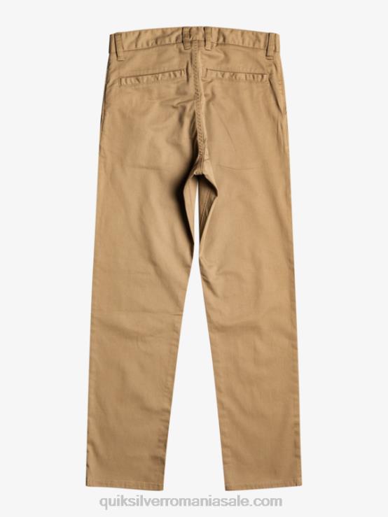 lemn de ulm 8-16 până la pantaloni de zi cu zi XT6B2239 băieți Quiksilver