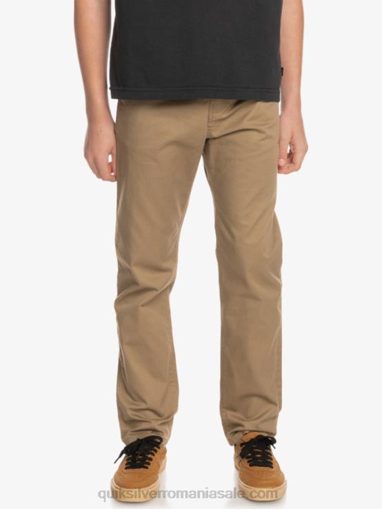 lemn de ulm 8-16 până la pantaloni de zi cu zi XT6B2239 băieți Quiksilver