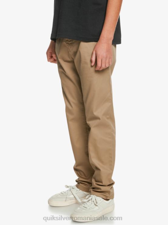 lemn de ulm 8-16 până la pantaloni de zi cu zi XT6B2239 băieți Quiksilver