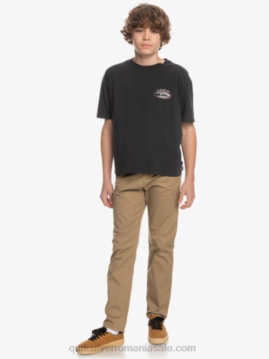 lemn de ulm 8-16 până la pantaloni de zi cu zi XT6B2239 băieți Quiksilver
