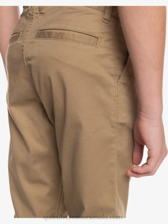 lemn de ulm 8-16 până la pantaloni de zi cu zi XT6B2239 băieți Quiksilver