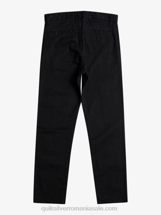 negru 8-16 până la pantaloni de zi cu zi XT6B2240 băieți Quiksilver