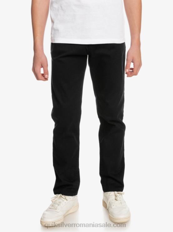 negru 8-16 până la pantaloni de zi cu zi XT6B2240 băieți Quiksilver
