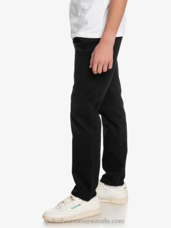 negru 8-16 până la pantaloni de zi cu zi XT6B2240 băieți Quiksilver