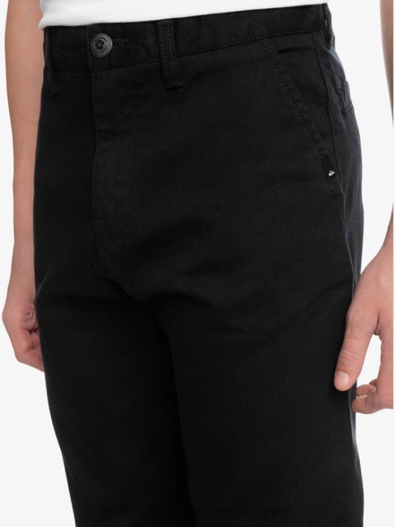 negru 8-16 până la pantaloni de zi cu zi XT6B2240 băieți Quiksilver