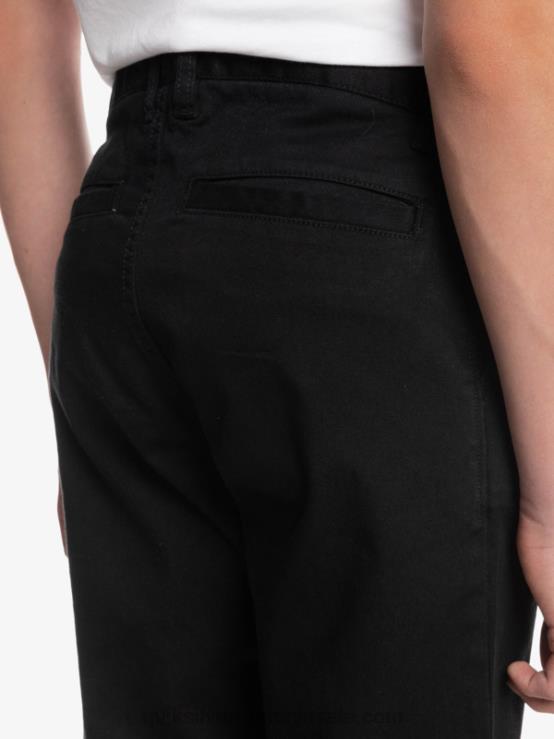 negru 8-16 până la pantaloni de zi cu zi XT6B2240 băieți Quiksilver