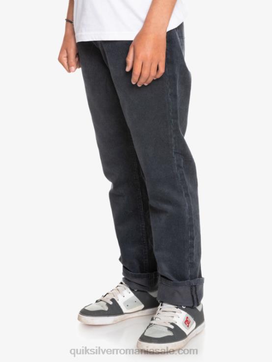 negru 8-16 pantaloni cracker conici din catifea XT6B2330 băieți Quiksilver