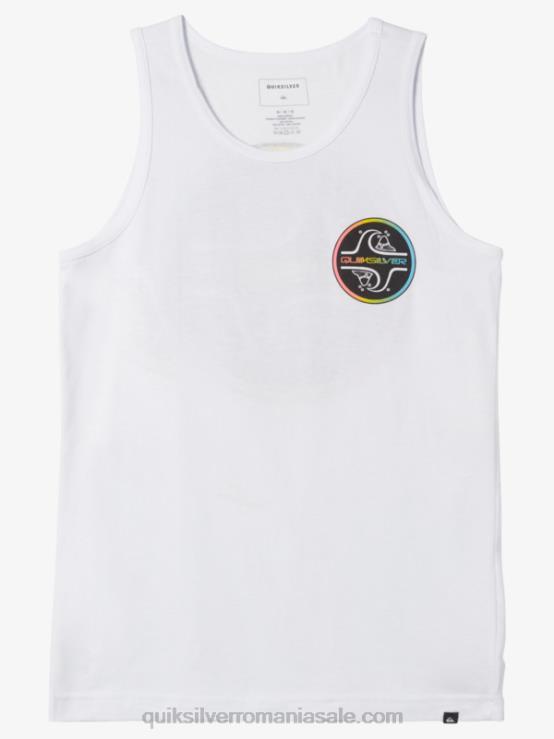 alb Tricou cu 8-16 nuclee bubble tank XT6B2227 băieți Quiksilver