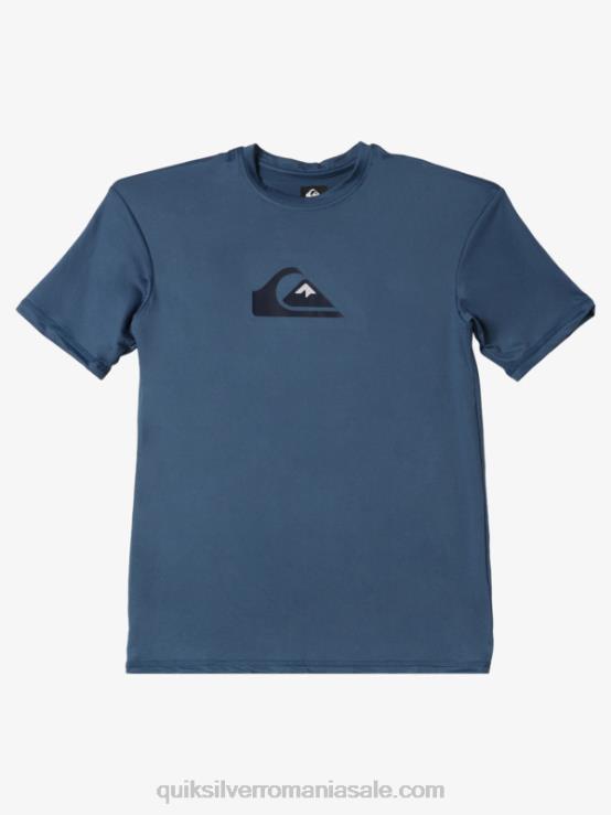 Marea Bering 8-16 tricou cu mânecă scurtă cu dungi scurte upf 50 surf XT6B2136 băieți Quiksilver