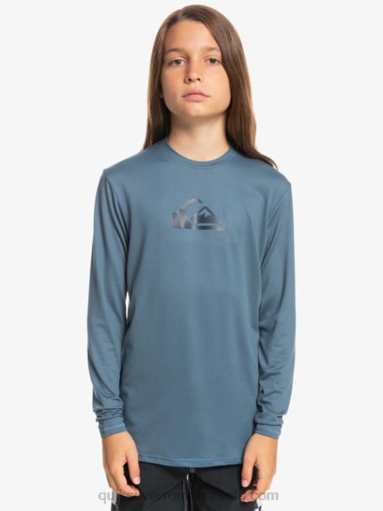Marea Bering 8-16 tricou de surf pentru tineret l/sl cu dungi solide XT6B2121 băieți Quiksilver