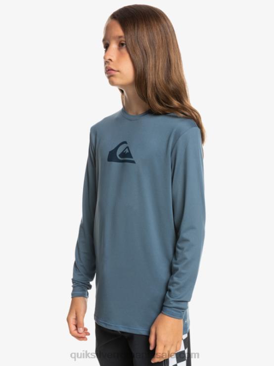 Marea Bering 8-16 tricou de surf pentru tineret l/sl cu dungi solide XT6B2121 băieți Quiksilver