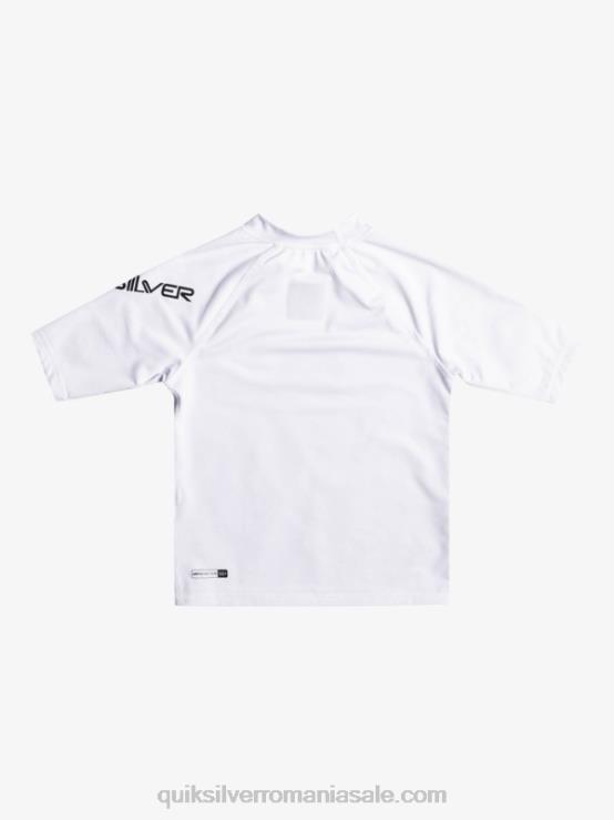 alb 2-7 all time cu mânecă scurtă upf 50 rashguard XT6B2126 băieți Quiksilver