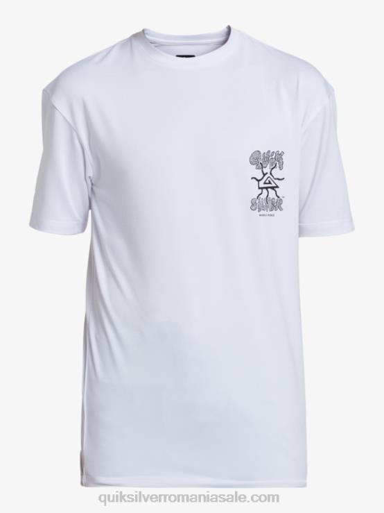 alb 8-16 mix session upf 50 tricou de surf cu mânecă scurtă XT6B2017 băieți Quiksilver