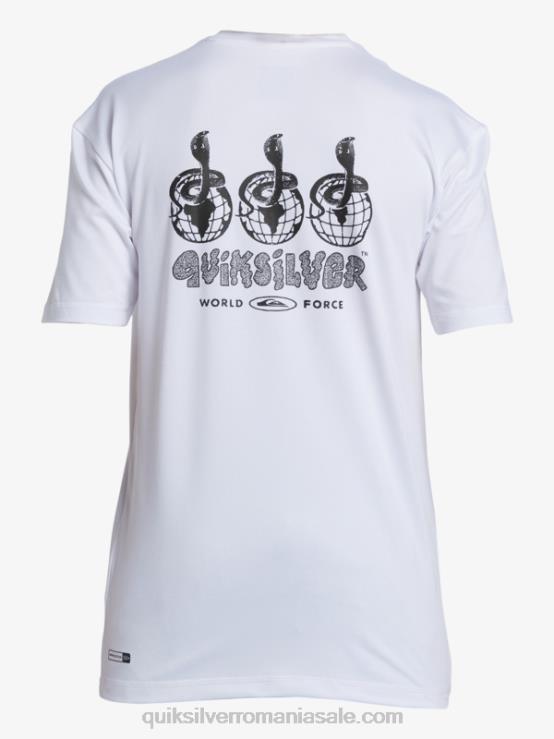 alb 8-16 mix session upf 50 tricou de surf cu mânecă scurtă XT6B2017 băieți Quiksilver