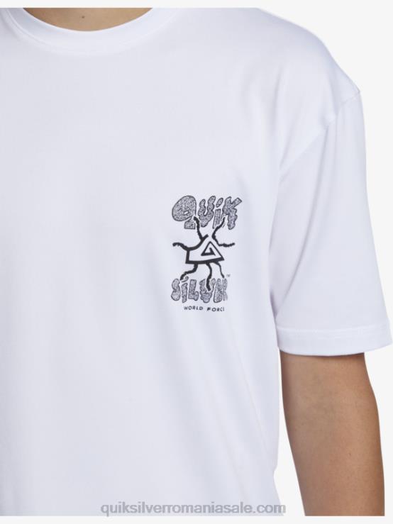 alb 8-16 mix session upf 50 tricou de surf cu mânecă scurtă XT6B2017 băieți Quiksilver