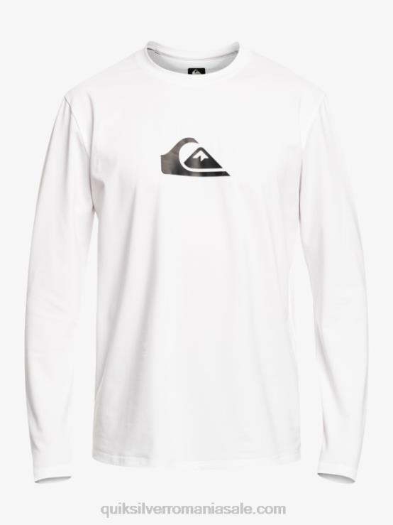 alb 8-16 tricou de surf pentru tineret l/sl cu dungi solide XT6B2118 băieți Quiksilver
