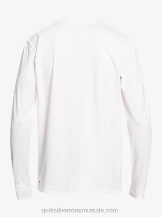 alb 8-16 tricou de surf pentru tineret l/sl cu dungi solide XT6B2118 băieți Quiksilver