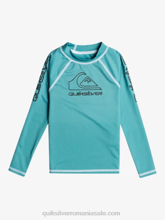 albastru bretania 2-7 în turneu mânecă lungă upf 50 rashguard XT6B2221 băieți Quiksilver