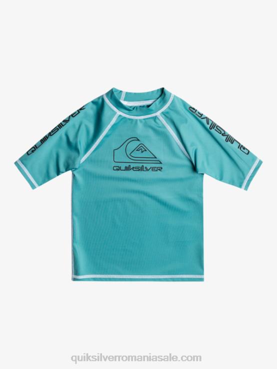 albastru bretania 2-7 în turneu mânecă scurtă upf 50 rashguard XT6B2115 băieți Quiksilver