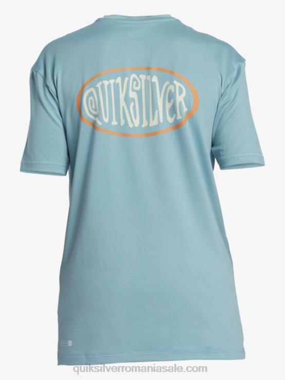 albastru cameo 8-16 mix session upf 50 tricou de surf cu mânecă scurtă XT6B2013 băieți Quiksilver