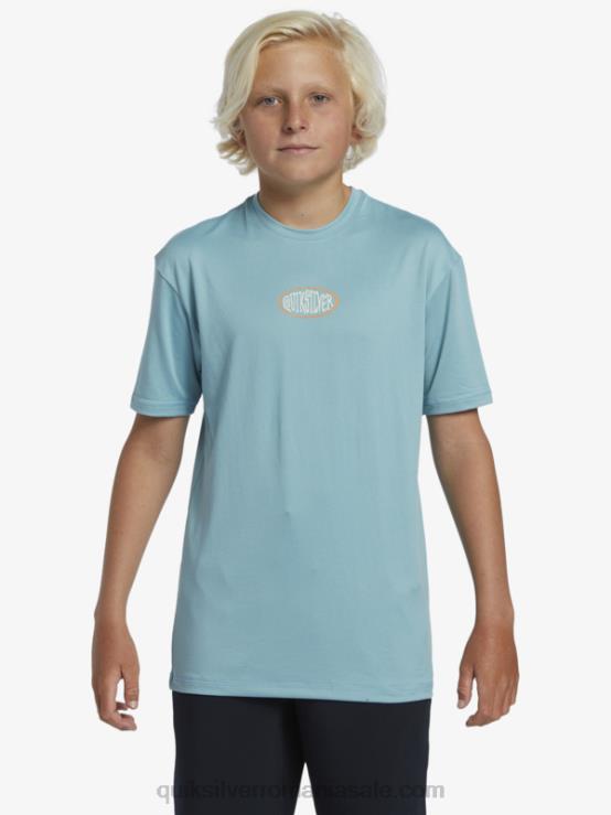 albastru cameo 8-16 mix session upf 50 tricou de surf cu mânecă scurtă XT6B2013 băieți Quiksilver