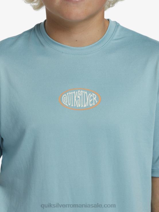 albastru cameo 8-16 mix session upf 50 tricou de surf cu mânecă scurtă XT6B2013 băieți Quiksilver